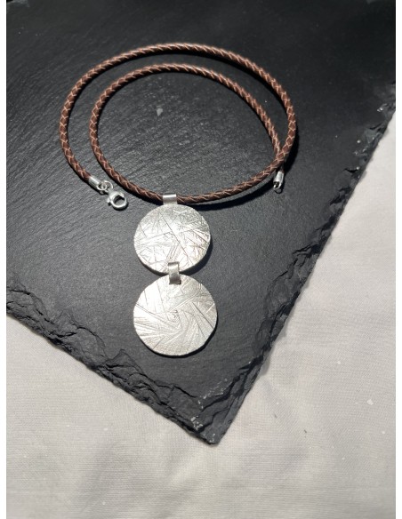 Colgante de plata de 2 piezas