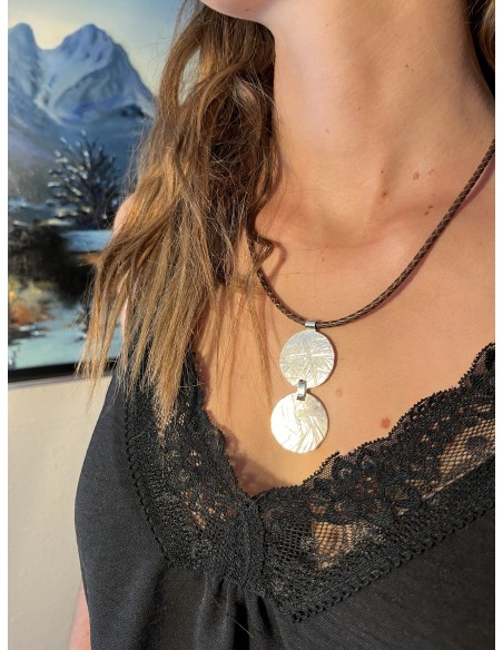 Colgante de plata de 2 piezas