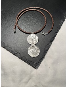 COLGANTE DE PLATA CIRCULAR