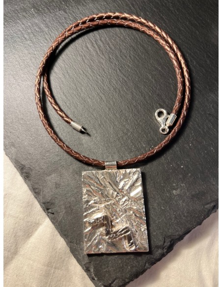 COLGANTE RECTANGULAR PLATA PEDRAFORCA